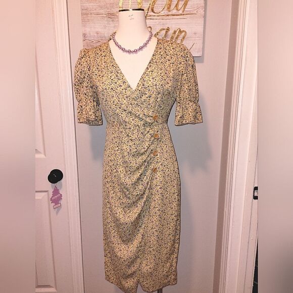 SHEIN Ditzy Floral Puff Sleeve Dress - Picture 9 of 13